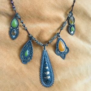 Lucky Brand bohemian statement necklace